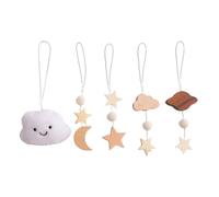 Arche de Jeu en Bois Bébé, Tapis d'éveil Jeux Bébé, Baby Mobile Activité Center Gym Jouet avec Pendentif en Bois, Centre d'Activité Pliable, Jouet Interactif Bébé 0-3 ans, Cadeau de Naissance