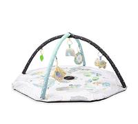 Arche de jeu MoMi Day&Night 4-en-1 pour bébé dès la naissance, tapis d'activité sensorielle avec 2 arches, bain de balles, 5 jouets, 30 balles, coussin rampant
