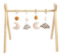 Arche d'éveil bois avec 4 jouets ecru/caramel TU