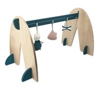 Kaloo - Stimuli - Mon Arche D'Éveil Avec 3 Accessoires pour Bébé - Arche en Bois Évolutive - Jeux Sensoriels Suspendus - Hauteur 45 cm - Dès la Naissance, K227004