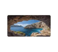 Arche de Majorque Espagne Sous-main de bureau avec base en caoutchouc imperméable et antidérapante Grand tapis de souris de jeu étendu 82,6 x 30,9 cm Grand tapis de souris pour bureau, maison