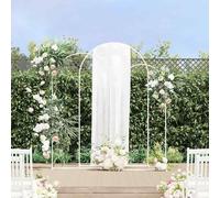 vidaXL Arche de mariage 3 pcs Doré Acier
