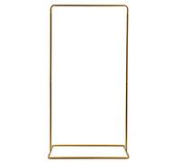 Arche de mariage carrée pour ballons, cadre en métal, étagère à fleurs, support en fer pour fête, arche de mariage, arche de mariage, anneau de ballon doré, 105 x 62 x 200 cm