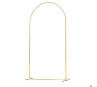 Arche de Mariage-Duoku-2,2 x 1,2 m-Support de Fond Structure Stable en Métal-avec Tubes Carrés pour Décorations de Mariage-Dorée