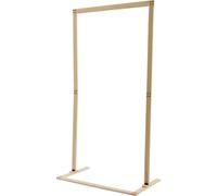 Arche de mariage en bois stand de mariage rectangulaire 2,13mx1,15m fleurs arc cadre ballon (brun)