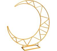 Arche de mariage en forme de lune - Support de toile de fond en métal avec base incurvée - Pour mariage, fête d'anniversaire