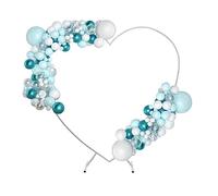 Arche de mariage en métal - 200 x 210 cm - Arche de mariage - Arche en forme de cœur - Supporte jusqu'à 10 kg - Cadre de fleurs pour fête, cérémonie, événements - Décoration