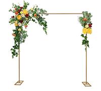 Arche de Mariage en Métal 3x3m Jaune Moutarde - Tube Carré