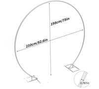 Arche de mariage en métal, design robuste, différentes options de taille , rail unique 2,1M, 'année dernièreL'année dernière