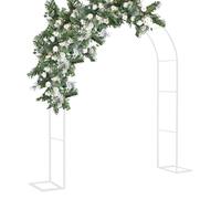 Arche de mariage en métal pour jardin - Treillis de cérémonie en plein air pour plantes grimpantes, décoration de jardin, tailles disponibles de 1,2 x 2,2 m à 3,5 x 2,2 m, arche de roses pour