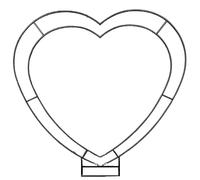 Arche De Mariage en MéTal, Support pour Ballons en Forme De CœUr, Arches De Mariage en MéTal pour DéCoration De FêTe d'anniversaire(Black)