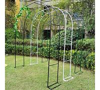 Arche de mariage en métal, tonnelle de jardin verte pour plantes grimpantes, décoration d'événement intérieur/extérieur, 180 x 220 x 40 cm - Parfait pour les mariages et les fêtes