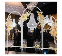 Arche De Mariage Lot de 3 Arche Mariage en métal for Ballons, Support d'arche Fond for, Jardin, Cour, décoration fête intérieure et extérieure