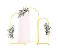 Arche de Mariage Lot de 3-VEVOR-Support de Fond Arche 1,8 m 1,5 m 1,2 m pour Décoration de Mariage, Anniversaires