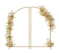 Arche De Mariage Or Aluminium Autoportant 1,8m, Arche Ballon Décoration Fleur Support Structure Arc Pour Anniversaire De Ballon Kit Jardin Intérieur Extérieur
