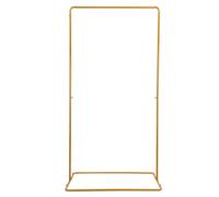 Arche de mariage Support de décoration de mariage rectangulaire Arche de ballon Support de mariage Cadre en métal Support de fond Or 105 x 62 x 200 cm, pour décoration de jardin, décoration de mariage