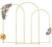 Arche de mariage VEVOR, set de 3 arches de mariage, facile à monter avec des supports métalliques de haute qualité, convient pour les anniversaires, les fêtes, les jours fériés