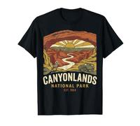 Arche de Mesa rétro du Parc National de Canyonlands Est 1964 T-Shirt Graphique avec Valeur