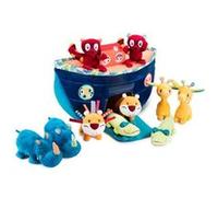 Arche de noe transportable en tissu - set bateau + 10 peluches animaux - lilliputiens - figurines - des 18 mois G