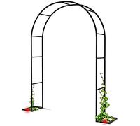 Arche de pergola de jardin pour plantes grimpantes, arche de jardin, tube rond de 19 mm de diamètre, tonnelle tubulaire solide pour roses, plantes climatiques, décoration d'extérieur, pour pelouse