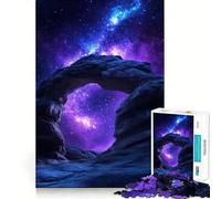 Arche de Pierre sous Ciel étoilé Puzzle de 1000 pièces pour Adolescents Jeu de logique et de Loisirs Bordure Fine Cadeau spécial 50x75cm