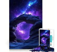 Arche de Pierre sous Un Ciel étoilé Puzzle de 1000 pièces pour Adultes Jeu de réflexion et de Partage Découpe de précision Décoration Artistique 38x26cm