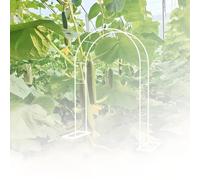 Arche de plantes grimpantes - Treillis épais en métal - Décoration de fête de mariage - Pergola en fer robuste - 0,8 m, 1,2 m, 1,4 m, 1,8 m, 2,0 m, 2,4 m, 2,8 m, 3 m (blanc, 1,5 x 18,3 m)