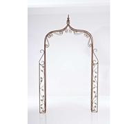 Cloture de jardin Mendler Arche de rose Aurore 248x143x30cm brun antique