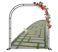 Arche de rose en métal galvanisé pour plantes grimpantes - Arche de jardin libre pour roses et autres vignes - Cadre durable - 120 x 220 cm