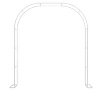 Arche de rose en métal pour plantes grimpantes, treillis décoratif pour mariage, disponible en 120 à 350 cm, tonnelle de jardin blanche élégante pour décoration extérieure