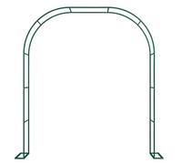 Arche de rose en métal pour plantes grimpantes - Treillis vert décoratif - Arche de mariage - Grandes tailles de 120 cm à 350 cm - Tonnelle de jardin robuste de 2,8 m x 2,2 m x 25 cm