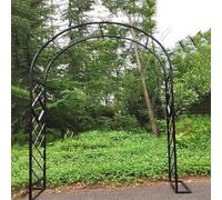 Arche de rose en métal robuste, treillis pour arches de jardin, 1,8 x 2,3 m, 2,4 x 2,3 m, 3 x 2,3 m, 3,6 x 2,3 m pour plantes grimpantes, roses, treillis de pergola pour une utilisation en extérieur