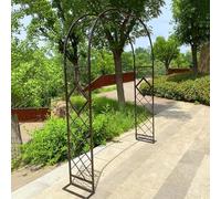 Arche de rose en métal robuste, treillis pour tonnelles de jardin, 1,8 x 2,3 m, 2,4 x 2,3 m, 3 x 2,3 m, 3,6 x 2,3 m pour plantes grimpantes, roses, treillis de pergola pour une utilisation en
