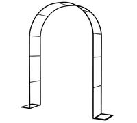 Arche de roses en métal pour plantes grimpantes - Arche décorative de mariage - Large gamme - Noir - 1,2 m x 2,2 m