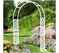 Arche de tonnelle de Jardin en métal H250 cm pour fête de cérémonie de Mariage, décorations de Noël en Treillis d'arche de Roses Robustes, Cadre d'arches en AC