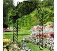 Arche de tonnelle de Jardin en métal H250 cm pour fête de cérémonie de Mariage, décorations de Noël en Treillis d'arche de Roses Robustes, Cadre d'arches en AC