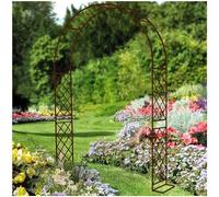 Arche de tonnelle de Jardin en métal H250 cm pour fête de cérémonie de Mariage, décorations de Noël en Treillis d'arche de Roses Robustes, Cadre d'arches en AC