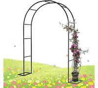 Arche de treillis de mariage en acier inoxydable - 280 x 220 cm - Pergola résistante aux intempéries pour fleurs - Structure métallique stable - Idéale pour les événements en plein air et les