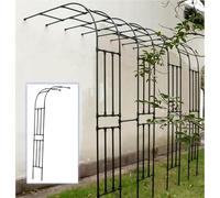 Arche de treillis pour plantes grimpantes, tonnelle incurvée en métal pour mariage et décoration extérieure, demi-arche latérale pour terrasse