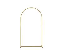 Support d'arche de fond - arche de floraux - Outsunny - 2,2 m - pour mariage, fête d'anniversaire, fête prénatale - en métal - doré