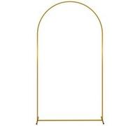 Support d'arche de fond - arche de floraux - Outsunny - 2,2 m - pour mariage, fête d'anniversaire, fête prénatale - en métal - doré
