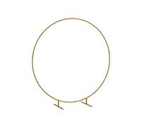 Arche décorative - arche de mariage - arche de ballon - dim. 222L x 60l x 224H cm - acier doré