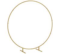 Arche décorative - arche de mariage - arche de ballon - dim. 222L x 60l x 224H cm - acier doré