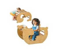 Arche d'escalade enfant bureau 2 en 1 bois pin naturel