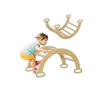 Arche d'escalade enfant - parcours motricité - dim. 68L x 42l x 36H cm - bois pin
