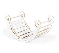 Arche d'escalade Leo pour enfants Structure d'escalade Indoor Montessori Bascule MDF, Taille XL, Blanc