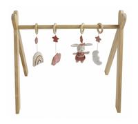 Arche d'éveil bois avec 4 jouets beige/rose TU