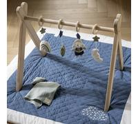 Arche d'éveil bois avec 4 jouets beige/bleu TU