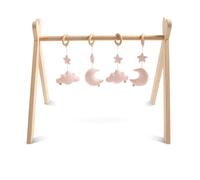 Sauthon – Arche d'éveil en bois avec 4 jouets – uni sauge rose TU