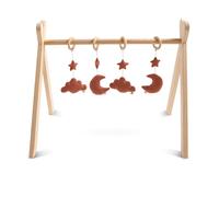 Arche d'éveil bois avec 4 jouets - uni sauge rouge TU